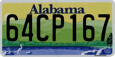 AL license plate 64CP167