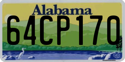 AL license plate 64CP170