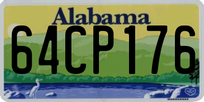 AL license plate 64CP176