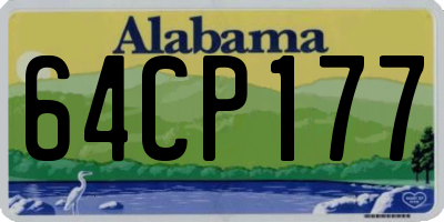 AL license plate 64CP177