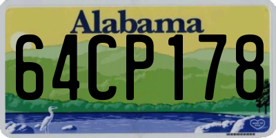 AL license plate 64CP178