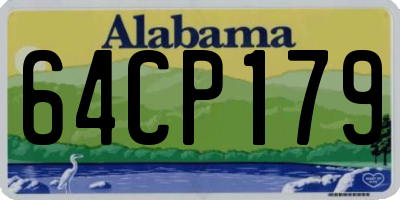 AL license plate 64CP179