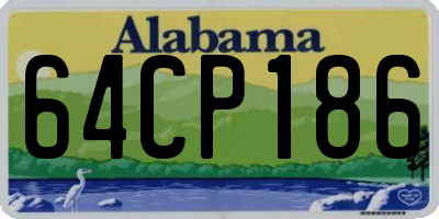 AL license plate 64CP186