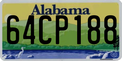 AL license plate 64CP188