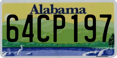 AL license plate 64CP197