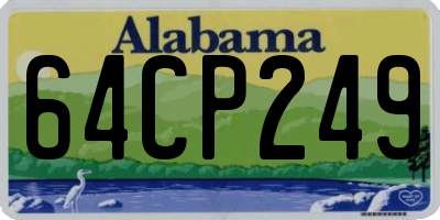 AL license plate 64CP249