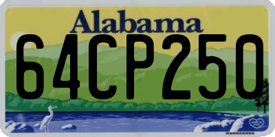 AL license plate 64CP250