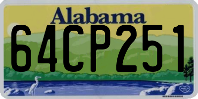 AL license plate 64CP251