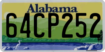 AL license plate 64CP252