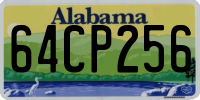 AL license plate 64CP256