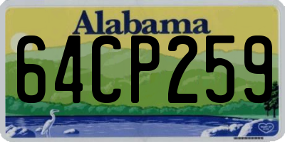 AL license plate 64CP259