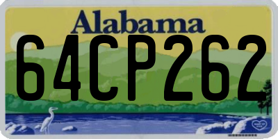 AL license plate 64CP262