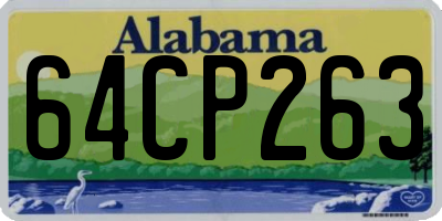 AL license plate 64CP263