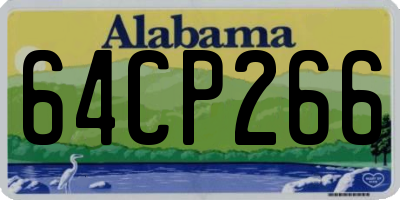 AL license plate 64CP266