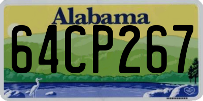 AL license plate 64CP267