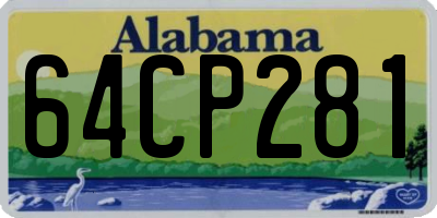 AL license plate 64CP281