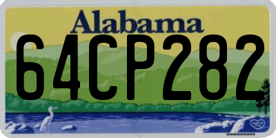 AL license plate 64CP282