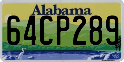 AL license plate 64CP289