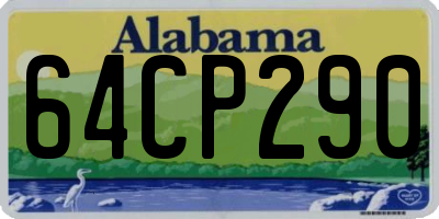 AL license plate 64CP290