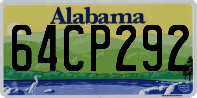 AL license plate 64CP292