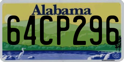 AL license plate 64CP296