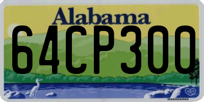 AL license plate 64CP300