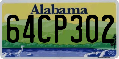 AL license plate 64CP302
