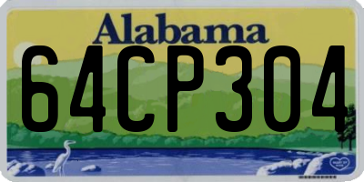 AL license plate 64CP304