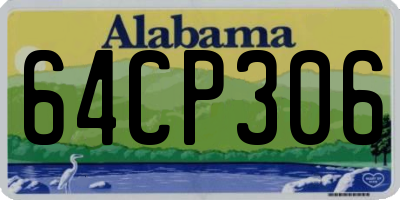 AL license plate 64CP306