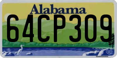 AL license plate 64CP309