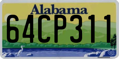 AL license plate 64CP311