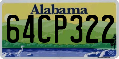 AL license plate 64CP322
