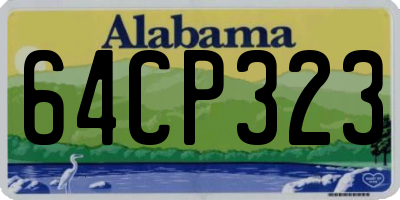 AL license plate 64CP323