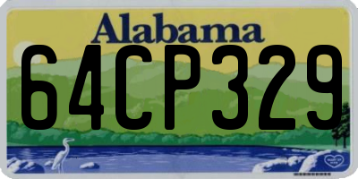 AL license plate 64CP329