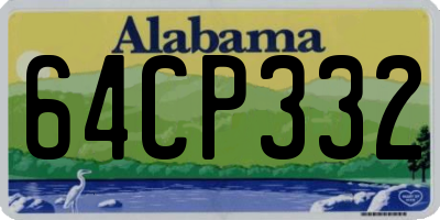 AL license plate 64CP332