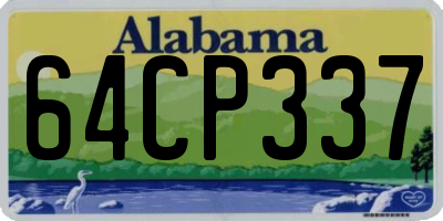 AL license plate 64CP337