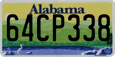 AL license plate 64CP338