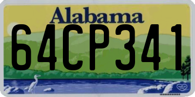 AL license plate 64CP341