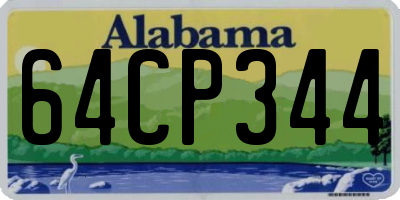 AL license plate 64CP344