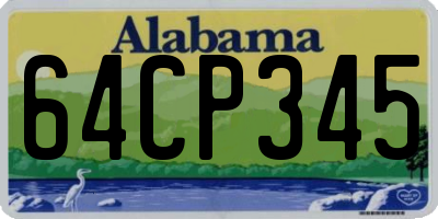 AL license plate 64CP345