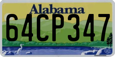 AL license plate 64CP347