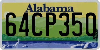 AL license plate 64CP350