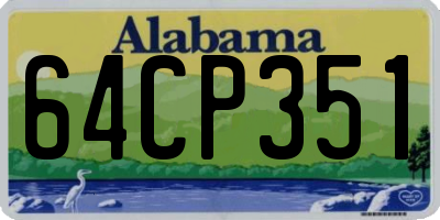 AL license plate 64CP351