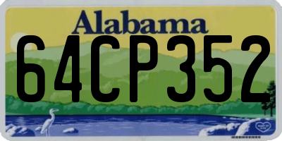 AL license plate 64CP352