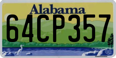 AL license plate 64CP357