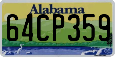 AL license plate 64CP359