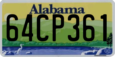AL license plate 64CP361