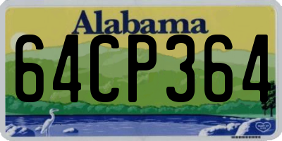 AL license plate 64CP364