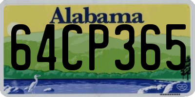 AL license plate 64CP365