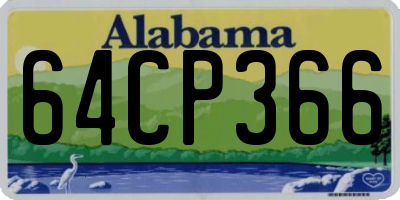 AL license plate 64CP366